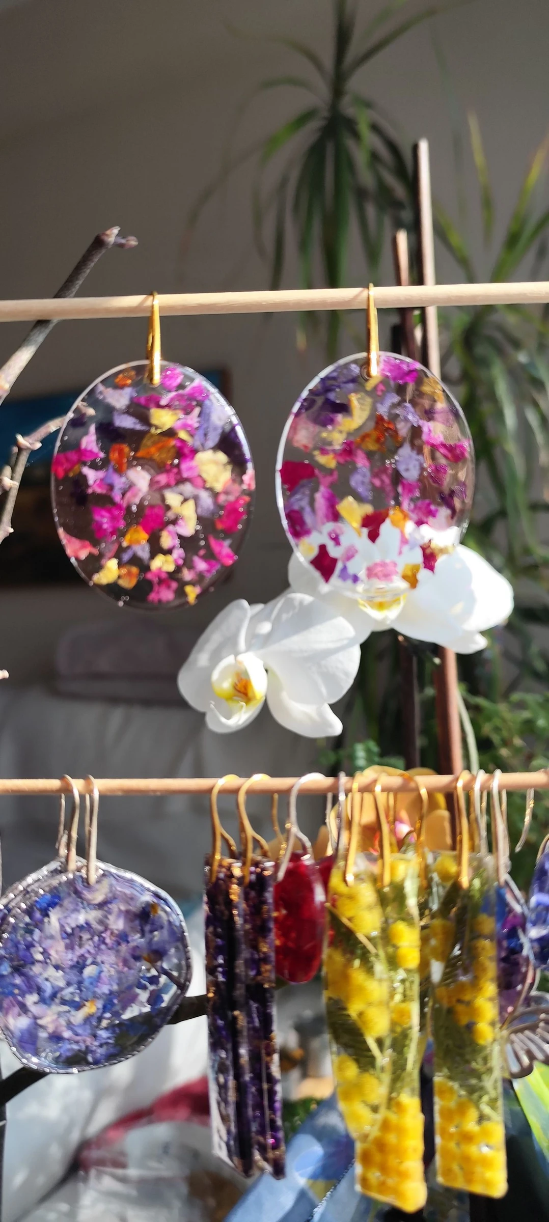 Pendientes #Pétalos de flores #XXL – photo 11